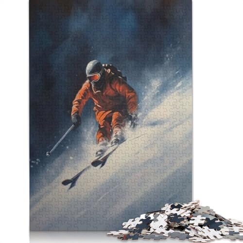 1000-teiliges Puzzle „Alpines Abenteuer“ für Erwachsene und Teenager, Lernspiele für zu Hause, DIY-Spielzeug, 1000 Stück (38 x 26 cm) von BVGVFHT
