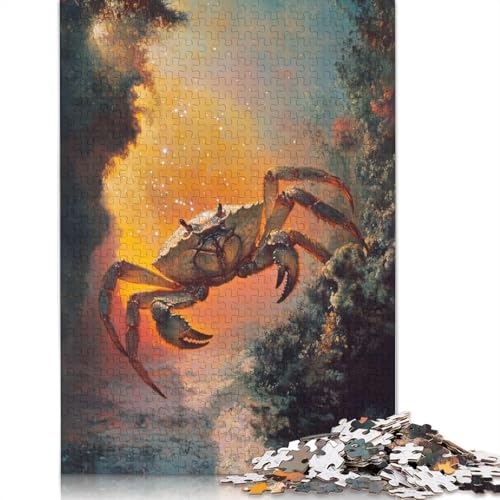 1000-teiliges Puzzle „Krabbe in Einer mystischen Umgebung“ für Erwachsene Teenager, Papierpuzzles, nachhaltiges Puzzle für Erwachsene | Spiele 1000 Teile (38 x 26 cm) von BVGVFHT