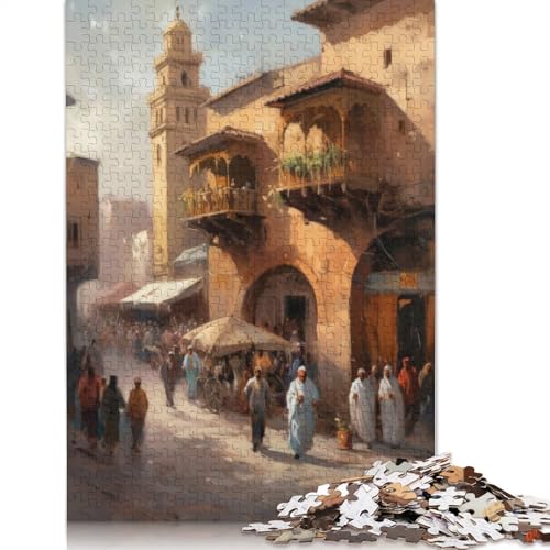 1000-teiliges Puzzle „Marrakesch, Marokko“, Charm-Puzzle für Erwachsene, Puzzle für Erwachsene und Jugendliche ab 12 Jahren, 1000 Teile (75 x 50 cm) < von BVGVFHT