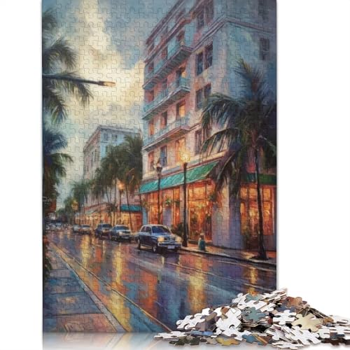 1000-teiliges Puzzle „Miami Art USA“ für Erwachsene und Teenager, 1000 Teile (38 x 26 cm) von BVGVFHT