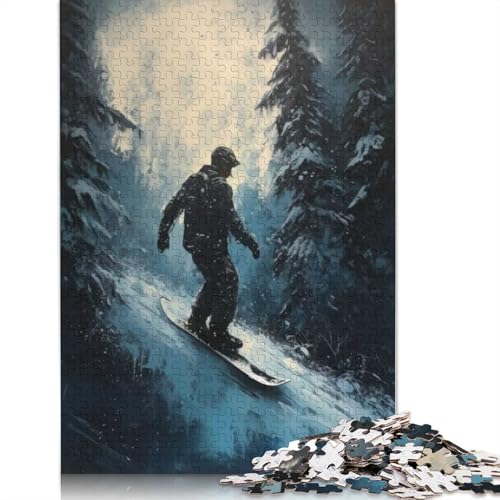 1000-teiliges Puzzle „Mountain Thrills“ für Erwachsene Teenager, Papierpuzzles, nachhaltiges Puzzle für Erwachsene | Spiele 1000 Teile (75 x 50 cm) von BVGVFHT