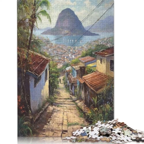 1000-teiliges Puzzle „Rio De Janeiro Beauty“ für Erwachsene und Teenager, Papierpuzzle, Lernspiel, Herausforderung, Spielzeug, Geburtstagsgeschenke, 1000 Stück (38 x 26 cm) von BVGVFHT
