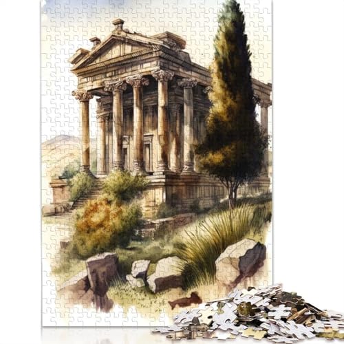 1000-teiliges Puzzle „Tempel der Artemis, Türkei“ für Erwachsene, Papierpuzzle für Erwachsene und Jugendliche, Lernpuzzle, 1000 Teile (38 x 26 cm) von BVGVFHT