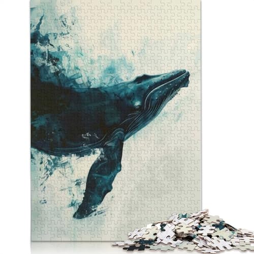 1000-teiliges Puzzle mit Walmalerei-Kunst für Erwachsene, Papierpuzzle für Erwachsene und Jugendliche, Lernpuzzle, 1000 Teile (38 x 26 cm) von BVGVFHT