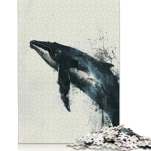 1000-teiliges Puzzle mit Walmalerei für Erwachsene, Papierpuzzle für Erwachsene, für Familienspaß und Spieleabend, 1000 Teile (75 x 50 cm) von BVGVFHT
