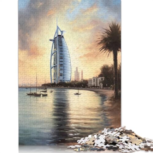 Dubai, Vereinigte Arabische Emirate, Puzzle für Erwachsene, 1000 Teile, Puzzles für Erwachsene und Teenager ab 12 Jahren, 1000 Teile (75 x 50 cm) von BVGVFHT