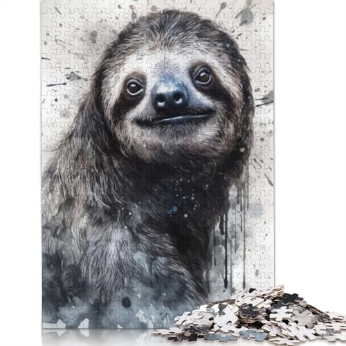 Faultier Natures Relaxer Puzzle 1000 Teile für Erwachsene und Teenager ab 12 Jahren, 1000 Teile (38 x 26 cm) von BVGVFHT