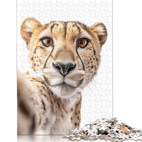 Geparden-Selfie, 1000-teiliges Puzzle, Papierpuzzle für Teenager, lustige Puzzles, 1000 Teile (75 x 50 cm) von BVGVFHT