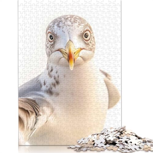 Möwen-Selfie-Puzzle für Erwachsene und Jugendliche, 1000 Teile, Papierpuzzle für Erwachsene, Puzzles für Jugendliche ab 12 Jahren, (38 x 26 cm) von BVGVFHT