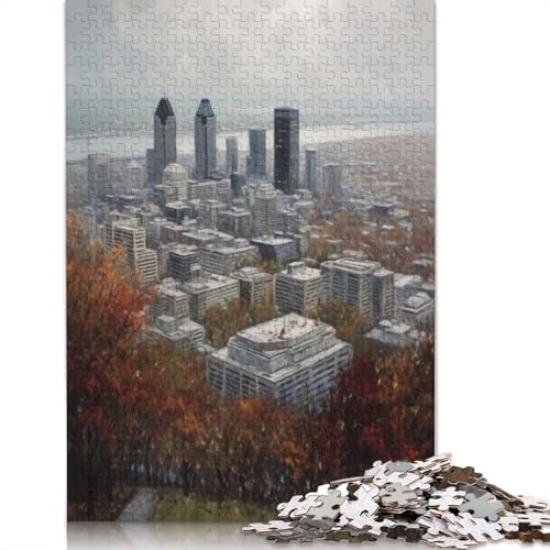 Montreal Art Canada 1000-teiliges Puzzle, Papierpuzzle für Teenager, lustige Puzzles, 1000 Teile (75 x 50 cm) von BVGVFHT