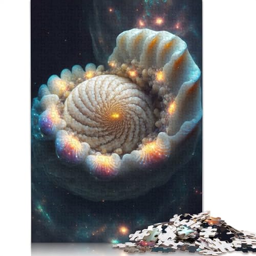 Nebula Nautilus 1000-teiliges Puzzle, Papierpuzzle für Teenager, lustiges Puzzle 1000 Teile (38 x 26 cm) von BVGVFHT