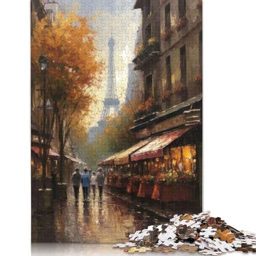 Pariser Eleganz, Frankreich-Puzzle, 1000 Teile, Papierpuzzle für Erwachsene und Teenager, Familienspiel, 1000 Teile (75 x 50 cm) von BVGVFHT