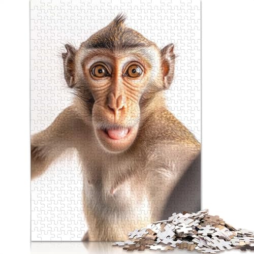 Puzzle für Erwachsene, 1000 Teile, AFFE-Selfie-Puzzle, Puzzles für Erwachsene, Lernspiel, Herausforderungsspielzeug, 1000 Teile (75 x 50 cm) von BVGVFHT