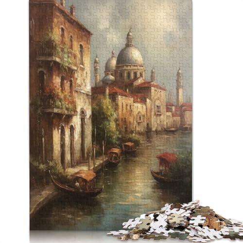 Puzzle für Erwachsene, Venedig, Italien, Stadt des Wassers, Papierpuzzles für Teenager, Geschenke, Heimdekoration, Puzzlespielzeug, 1000 Teile (38 x 26 cm) von BVGVFHT