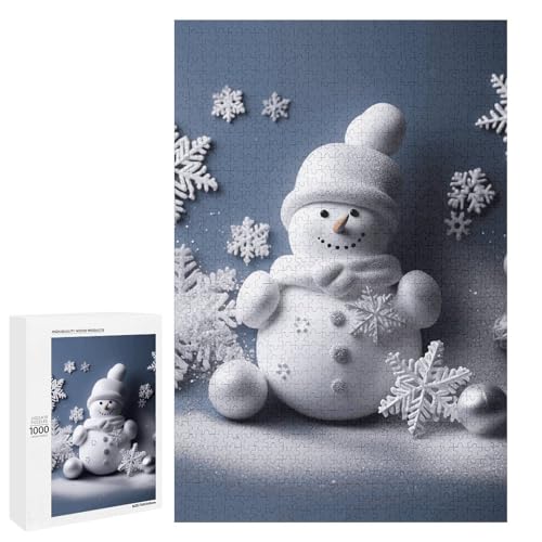 Holzpuzzle Erwachsene Schneemann Sterne Schneeflocken Gedruckt Puzzle für Erwachsene Kommt mit Einer schönen Box Holzpuzzle Erwachsene Schneemann Sterne Schneeflocken Gedruckt Puzzle für Erwachsene Kommt mit Einer schönen Box von BVKWNTSA