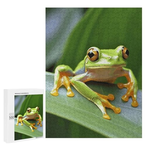 Holzpuzzle für Erwachsene, Baumfrosch Baby gedrucktes Puzzle für Erwachsene, kommt mit Einer schönen Box Holzpuzzle für Erwachsene, Baumfrosch Baby gedrucktes Puzzle für Erwachsene, kommt mit Einer schönen Box von BVKWNTSA