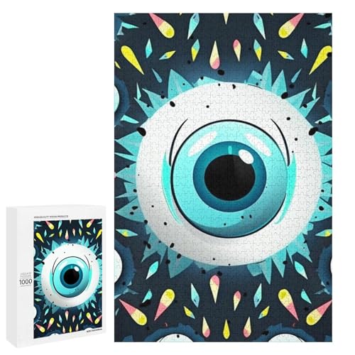 Holzpuzzle für Erwachsene, Böse Augen Gedrucktes Puzzle für Erwachsene, Kommt mit einer schönen Box von BVKWNTSA