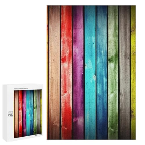 Holzpuzzle für Erwachsene, Bunte Holzbretter, gedrucktes Puzzle für Erwachsene, kommt mit Einer schönen Box von BVKWNTSA