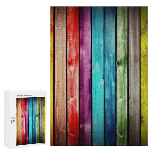 Holzpuzzle für Erwachsene, Bunte Holzbretter, gedrucktes Puzzle für Erwachsene, kommt mit Einer schönen Box von BVKWNTSA