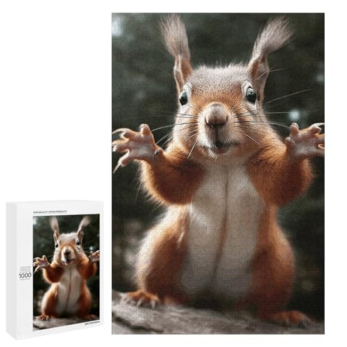 Holzpuzzle für Erwachsene, Eichhörnchen Lustiges Tier1 Gedrucktes Puzzle für Erwachsene, Kommt mit Einer schönen Box Holzpuzzle für Erwachsene, Eichhörnchen Lustiges Tier1 Gedrucktes Puzzle für Erwachsene, Kommt mit Einer schönen Box von BVKWNTSA