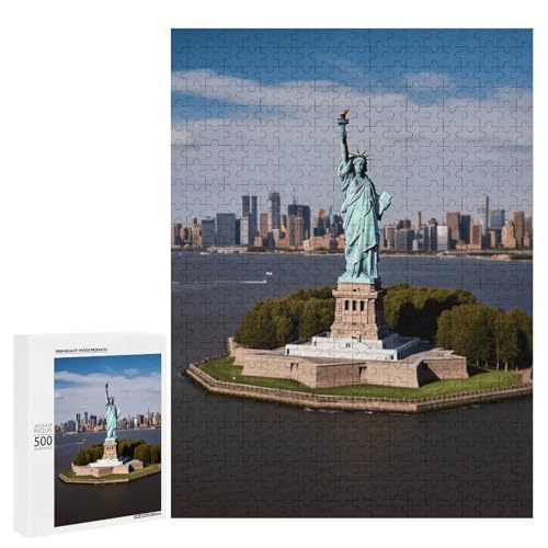 Holzpuzzle für Erwachsene, Freiheitsstatue in NYC, gedrucktes Puzzle für Erwachsene, kommt mit Einer schönen Box Holzpuzzle für Erwachsene, Freiheitsstatue in NYC, gedrucktes Puzzle für Erwachsene, kommt mit Einer schönen Box von BVKWNTSA