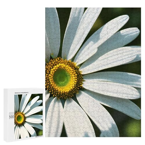 Holzpuzzle für Erwachsene, Gänseblümchen gedrucktes Puzzle für Erwachsene, kommt mit Einer schönen Box von BVKWNTSA