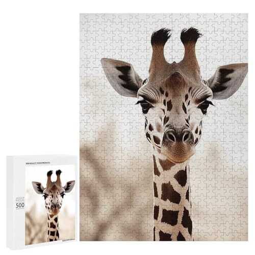 Holzpuzzle für Erwachsene, Giraffe gedrucktes Puzzle für Erwachsene, kommt mit Einer schönen Box von BVKWNTSA