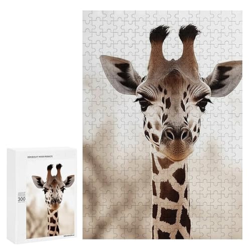 Holzpuzzle für Erwachsene, Giraffe gedrucktes Puzzle für Erwachsene, kommt mit Einer schönen Box von BVKWNTSA