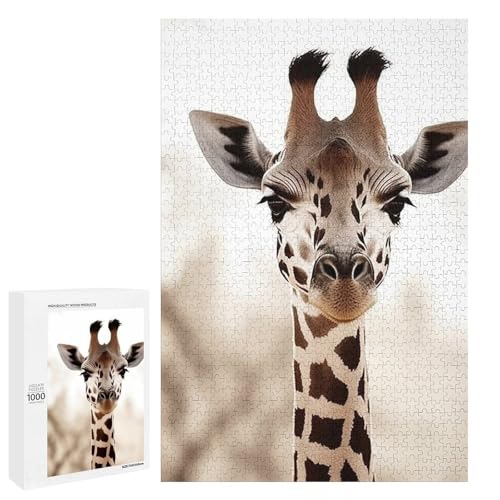 Holzpuzzle für Erwachsene, Giraffe gedrucktes Puzzle für Erwachsene, kommt mit Einer schönen Box von BVKWNTSA