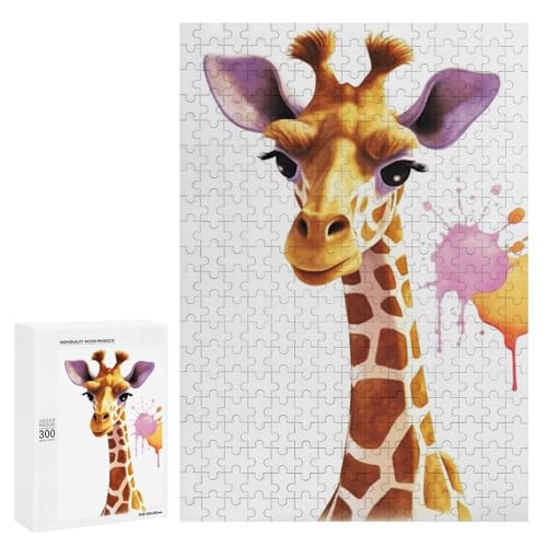 Holzpuzzle für Erwachsene, Giraffe1 gedrucktes Puzzle für Erwachsene, kommt mit Einer schönen Box von BVKWNTSA