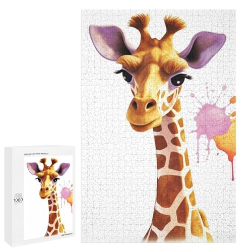 Holzpuzzle für Erwachsene, Giraffe1 gedrucktes Puzzle für Erwachsene, kommt mit einer schönen Box von BVKWNTSA