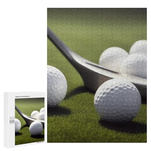 Holzpuzzle für Erwachsene, Golf gedrucktes Puzzle für Erwachsene, kommt mit Einer schönen Box von BVKWNTSA