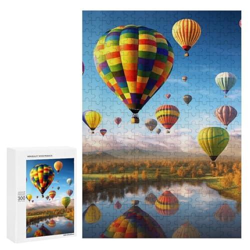Holzpuzzle für Erwachsene, Heißluftballons Gedrucktes Puzzle für Erwachsene, Kommt mit Einer schönen Box Holzpuzzle für Erwachsene, Heißluftballons Gedrucktes Puzzle für Erwachsene, Kommt mit Einer schönen Box von BVKWNTSA