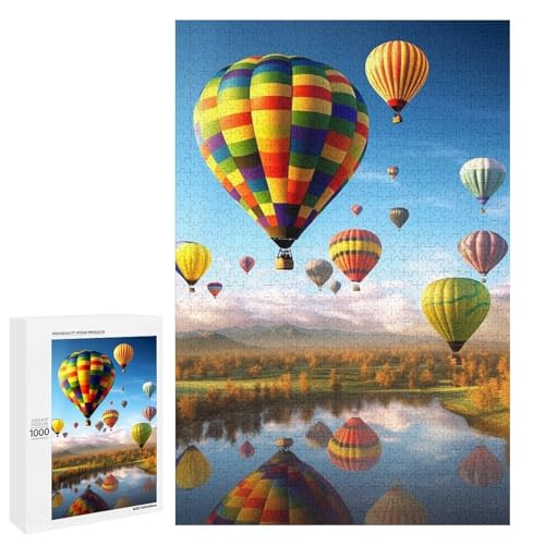Holzpuzzle für Erwachsene, Heißluftballons Gedrucktes Puzzle für Erwachsene, Kommt mit Einer schönen Box Holzpuzzle für Erwachsene, Heißluftballons Gedrucktes Puzzle für Erwachsene, Kommt mit Einer schönen Box von BVKWNTSA