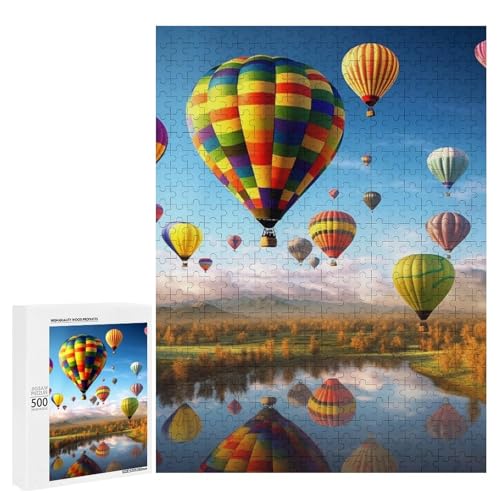 Holzpuzzle für Erwachsene, Heißluftballons Gedrucktes Puzzle für Erwachsene, Kommt mit Einer schönen Box Holzpuzzle für Erwachsene, Heißluftballons Gedrucktes Puzzle für Erwachsene, Kommt mit Einer schönen Box von BVKWNTSA