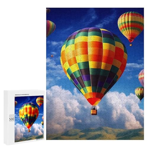 Holzpuzzle für Erwachsene, Heißluftballons Gedrucktes Puzzle für Erwachsene, Kommt mit Einer schönen Box Holzpuzzle für Erwachsene, Heißluftballons Gedrucktes Puzzle für Erwachsene, Kommt mit Einer schönen Box von BVKWNTSA