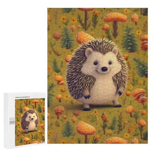 Holzpuzzle für Erwachsene, Igel gedrucktes Puzzle für Erwachsene, kommt mit Einer schönen Box Holzpuzzle für Erwachsene, Igel gedrucktes Puzzle für Erwachsene, kommt mit Einer schönen Box von BVKWNTSA