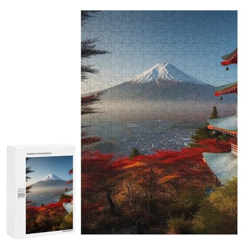 Holzpuzzle für Erwachsene, Japan Mount Fuji Landschaft Gedrucktes Puzzle für Erwachsene, Kommt mit Einer schönen Box Holzpuzzle für Erwachsene, Japan Mount Fuji Landschaft Gedrucktes Puzzle für Erwachsene, Kommt mit Einer schönen Box von BVKWNTSA
