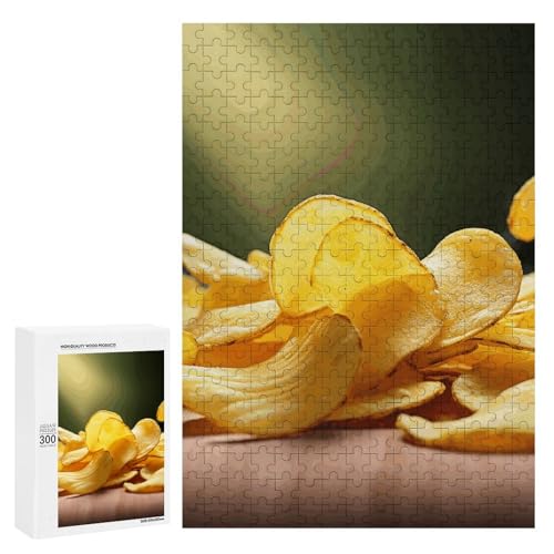 Holzpuzzle für Erwachsene, Kartoffelchips gedrucktes Puzzle für Erwachsene, kommt mit Einer schönen Box Holzpuzzle für Erwachsene, Kartoffelchips gedrucktes Puzzle für Erwachsene, kommt mit Einer schönen Box von BVKWNTSA