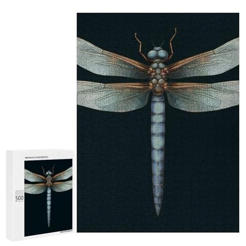 Holzpuzzle für Erwachsene, Libelle gedrucktes Puzzle für Erwachsene, kommt mit Einer schönen Box von BVKWNTSA