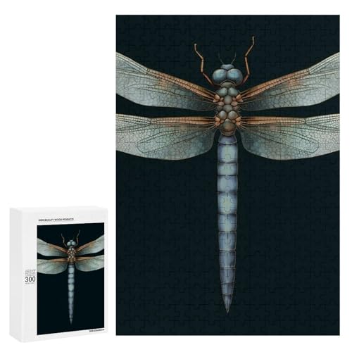 Holzpuzzle für Erwachsene, Libelle gedrucktes Puzzle für Erwachsene, kommt mit einer schönen Box von BVKWNTSA