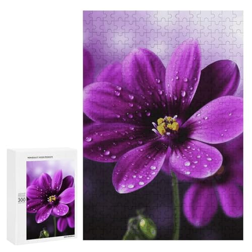Holzpuzzle für Erwachsene, Lila Blume Gedrucktes Puzzle für Erwachsene, Kommt mit Einer schönen Box Holzpuzzle für Erwachsene, Lila Blume Gedrucktes Puzzle für Erwachsene, Kommt mit Einer schönen Box von BVKWNTSA