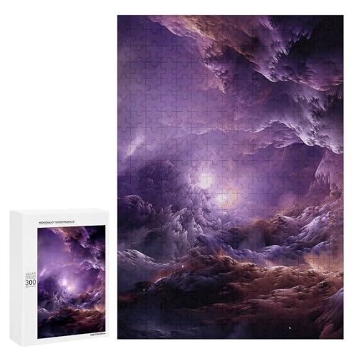 Holzpuzzle für Erwachsene, Lila Galaxie Gedrucktes Puzzle für Erwachsene, Kommt mit Einer schönen Box Holzpuzzle für Erwachsene, Lila Galaxie Gedrucktes Puzzle für Erwachsene, Kommt mit Einer schönen Box von BVKWNTSA