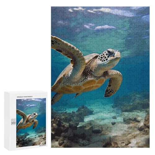 Holzpuzzle für Erwachsene, Meeresschildkröte1 gedrucktes Puzzle für Erwachsene, kommt mit Einer schönen Box Holzpuzzle für Erwachsene, Meeresschildkröte1 gedrucktes Puzzle für Erwachsene, kommt mit Einer schönen Box von BVKWNTSA