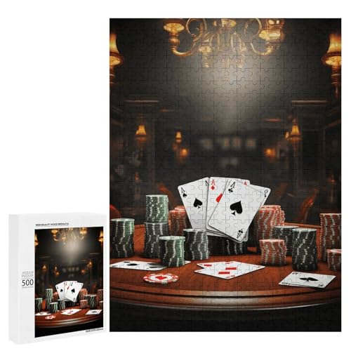 Holzpuzzle für Erwachsene, Pokerturnier gedrucktes Puzzle für Erwachsene, kommt mit Einer schönen Box Holzpuzzle für Erwachsene, Pokerturnier gedrucktes Puzzle für Erwachsene, kommt mit Einer schönen Box von BVKWNTSA