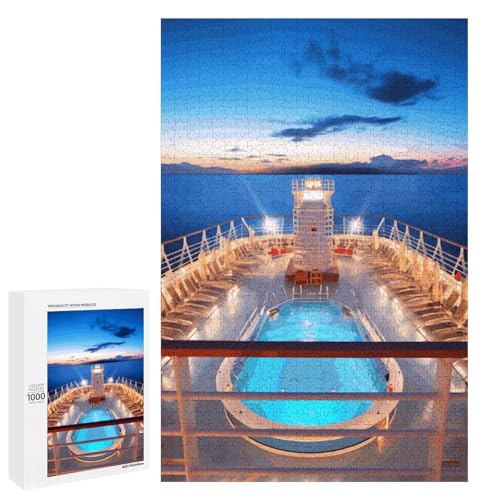 Holzpuzzle für Erwachsene, Pool Party Kreuzfahrtschiff gedrucktes Puzzle für Erwachsene, kommt mit Einer schönen Box Holzpuzzle für Erwachsene, Pool Party Kreuzfahrtschiff gedrucktes Puzzle für Erwachsene, kommt mit Einer schönen Box von BVKWNTSA