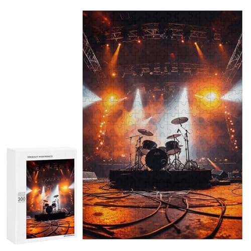 Holzpuzzle für Erwachsene, Rock Konzertbühne gedrucktes Puzzle für Erwachsene, kommt mit Einer schönen Box Holzpuzzle für Erwachsene, Rock Konzertbühne gedrucktes Puzzle für Erwachsene, kommt mit Einer schönen Box von BVKWNTSA