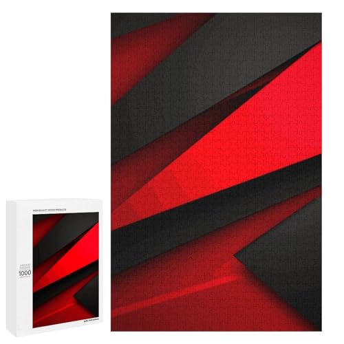 Holzpuzzle für Erwachsene, Rot Schwarz Gedrucktes Puzzle für Erwachsene, Kommt mit Einer schönen Box Holzpuzzle für Erwachsene, Rot Schwarz Gedrucktes Puzzle für Erwachsene, Kommt mit Einer schönen Box von BVKWNTSA