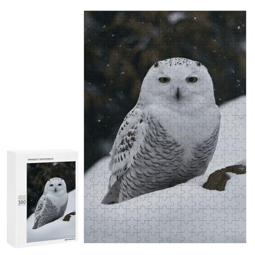 Holzpuzzle für Erwachsene, Schneeeule gedrucktes Puzzle für Erwachsene, kommt mit Einer schönen Box Holzpuzzle für Erwachsene, Schneeeule gedrucktes Puzzle für Erwachsene, kommt mit Einer schönen Box von BVKWNTSA