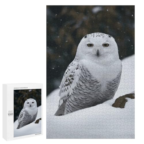 Holzpuzzle für Erwachsene, Schneeeule gedrucktes Puzzle für Erwachsene, kommt mit Einer schönen Box Holzpuzzle für Erwachsene, Schneeeule gedrucktes Puzzle für Erwachsene, kommt mit Einer schönen Box von BVKWNTSA